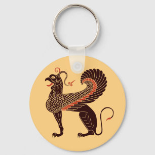 Porte-clés Griffin de la bête mythologique grecque antique