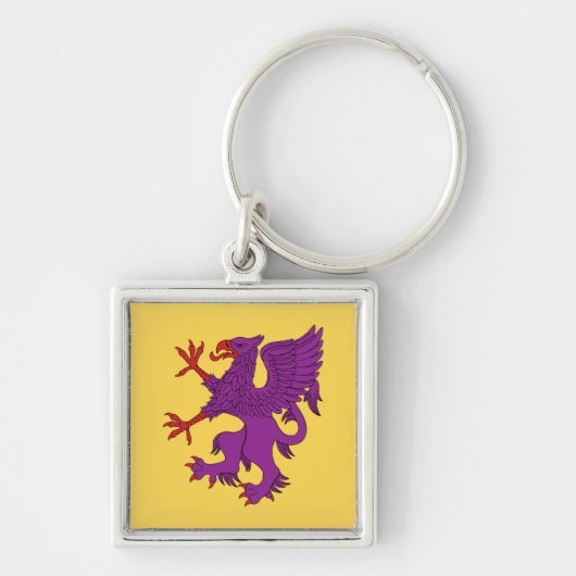 Porte-clés Griffin Rampant Purpure (Devant)