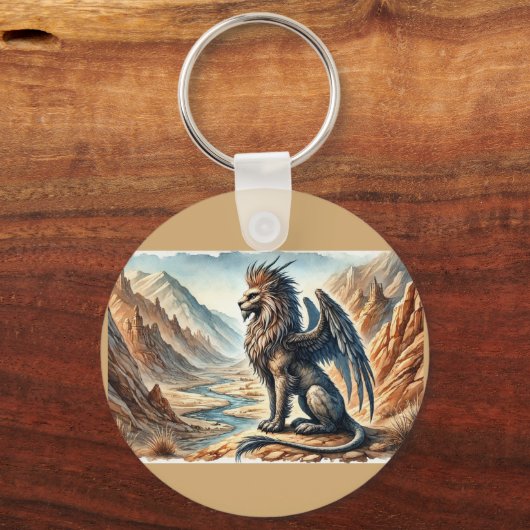 Porte-clés Griffins, Dragons, & Desolate landscapes (Recto)