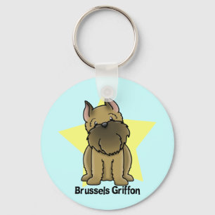 Porte-clés Griffon cultivé par étoile de Kawaii Bruxelles