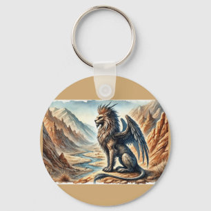 Porte-clés Griffons, Dragons et paysages désolés
