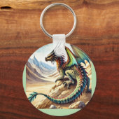 Porte-clés Griffons, Dragons et paysages désolés (Verso)