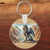 Porte-clés Griffons, Dragons et paysages désolés (Recto)