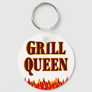 Porte-clés Grill Queen Funny BBQ Dit