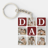 Porte-clés Grille multiphoto moderne mignon cadeau DAD (Devant)