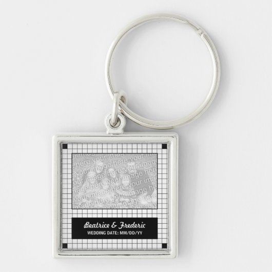 Porte-clés Grille noire (Devant)