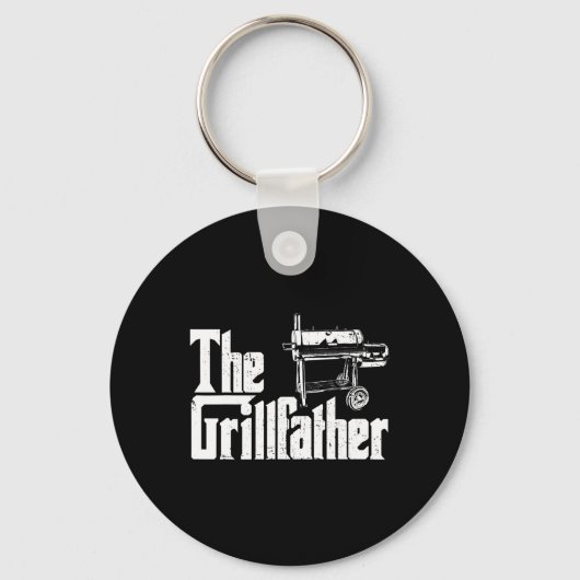 Porte-clés Grilling Smoker And Grill Chef Grillfather Grilled (Recto)