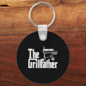 Porte-clés Grilling Smoker And Grill Chef Grillfather Grilled (Recto)