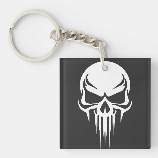 Porte-clés Grim Specter Dripping Skull Graphic (Devant)