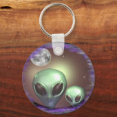 Porte-clés gris Alien (Recto)