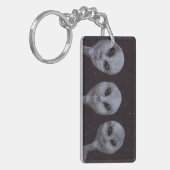 Porte-clés Gris Alien (Devant gauche)