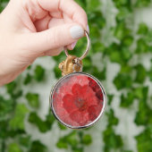 Porte-clés Gris rouge noir Grunge Digital Graphic Art Design (Main)