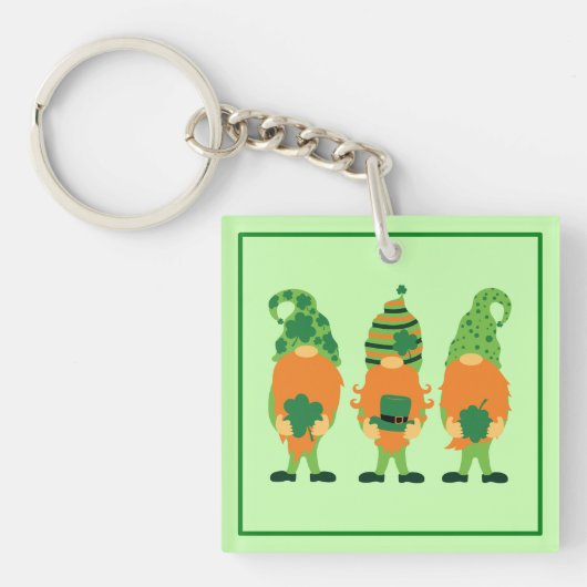 Porte-clés Grnomes de la Saint Patrick (Devant)