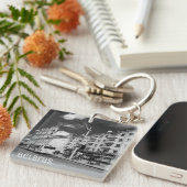 Porte-clés Grodno Belarus Cityscape Architecture Ville Vue (Devant Droit)