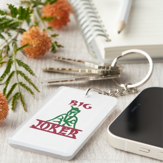 Porte-clés GROG JOKER Mah Jong Tile (Devant droit)