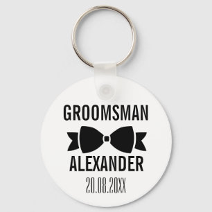 Porte-clés Groom Groomsman Wedding Party Favor Keepsake