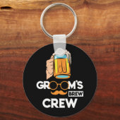 Porte-clés Groom's Brew Crew Groomsmen Bachelor Party (Recto)