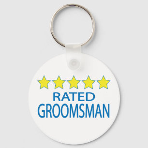 Porte-clés Groomsman cinq étoiles