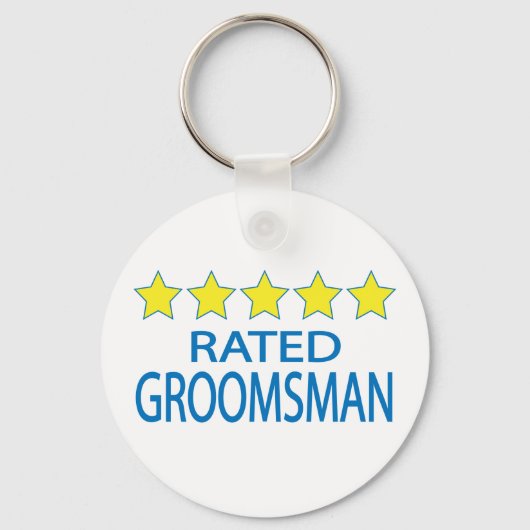 Porte-clés Groomsman cinq étoiles (Recto)