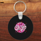 Porte-clés Groovy Chris First Name D I Love Chris Tees Meme (Recto)