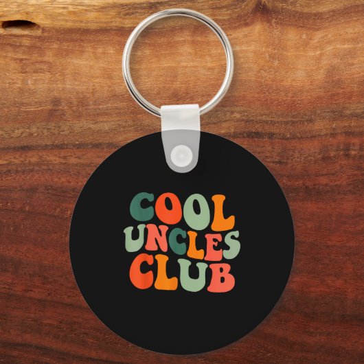 Porte-clés Groovy Cool Uncles Club Funny New Uncle Men (Recto)