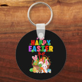 Porte-clés Groovy Cute Bunny Easter Egg Sket Easter Day Girls (Recto)