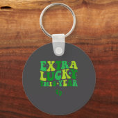 Porte-clés Groovy Extra Lucky This Year Irish Pregnancy St Pa (Recto)