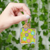 Porte-clés Groovy Fleur de Printemps Power (main)