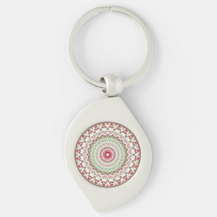 Porte-clés Groovy Funky Tie Dye Noël Boho Hippie Mandala
