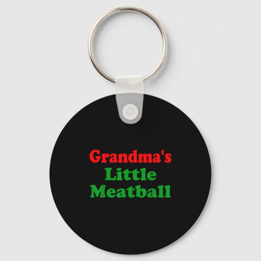 Porte-clés Groovy Grandmas Little Meatball Funny Italian Fami (Recto)