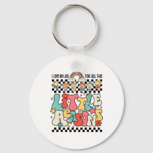 Porte-clés Groovy j'aime mon travail pour toutes les petites