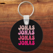 Porte-clés Groovy Jonas First Name D I Love Jonas Tees Meme (Recto)