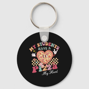 Porte-clés Groovy Mes élèves ont une pizza de mon cœur Profes