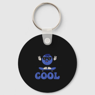 Porte-clés Groovy So Berry Cool Fruit Lover Saison Myrtille