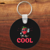 Porte-clés Groovy So Berry Cool Fruit Lover Strawberry Season (Recto)