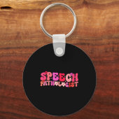 Porte-clés Groovy Speech Pathologist Speech Language Therapy  (Recto)