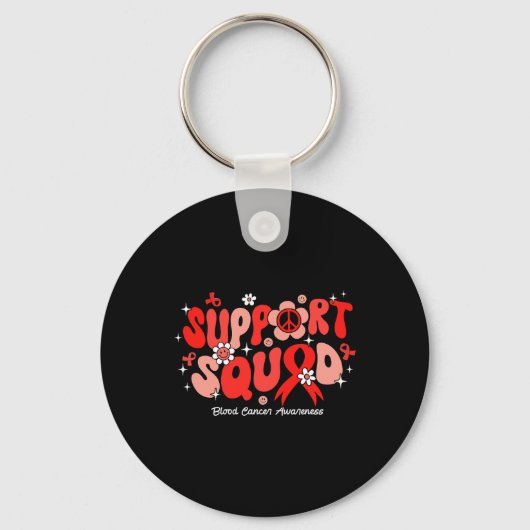 Porte-clés Groovy Support Squad Ruban Rouge Sensibilisation a (Recto)
