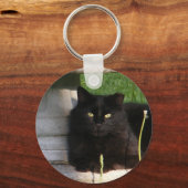 Porte-clés Gros chat noir ~ porte - clé (Recto)