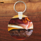 Porte-clés Gros hamburger drôle (Recto)