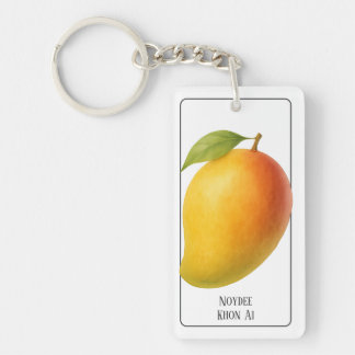 Porte-clés Gros Mangue, Fruit Sucré et Nom