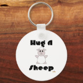 Porte-clés Gros Mouton Blanc Accroché Un Mouton (Recto)