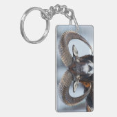 Porte-clés Gros mouton de bélier à corne - Mouflon (Devant gauche)