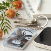 Porte-clés Gros mouton de bélier à corne - Mouflon (Devant droit)