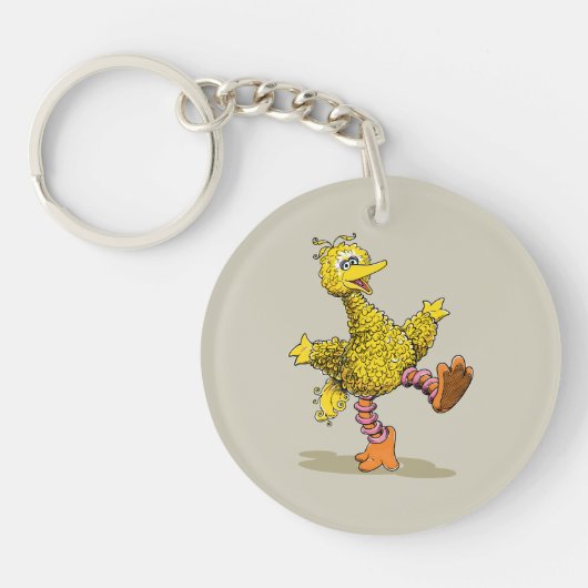 Porte-clés Gros oiseau d'art rétro (Devant)