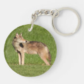 Porte-clés Gros plan sur le coyote (Dos)