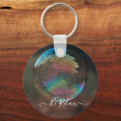 Porte-clés Gros plan sur le porte - clé de bulle (Recto)