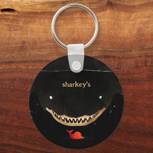 Porte-clés Gros requin foncé (Recto)