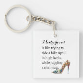 Porte-clés Gros Talons De Mère Drôle, Remorque De Vélo, Jongl (Devant)