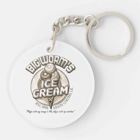 Porte-clés Gros ver noir (Dos)