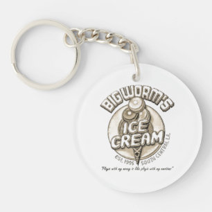 Porte-clés Gros ver noir